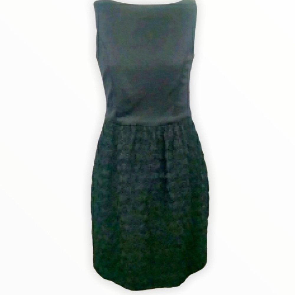 Taylor Dress Midi Black Rosettes‎ on Skirt Size 8